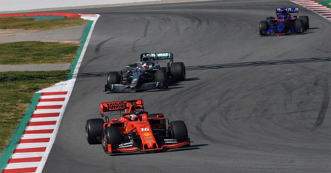 Charles Leclerc (Ferrari), Lewis Hamilton (Mercedes)