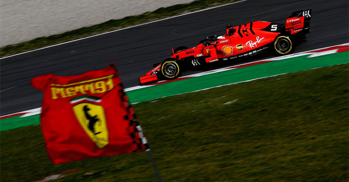 Sebastian Vettel, Ferrari, practice