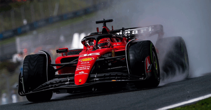 Charles Leclerc, Ferrari F1 2023 wet track