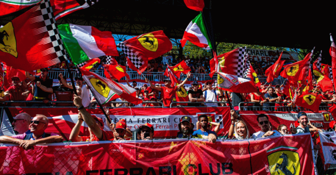 Ferrari F1 fans Monza Italian GP
